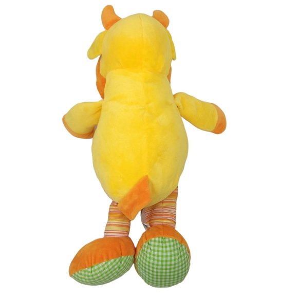 Beverly Hills Teddy Bear Company Cow Plush 24" Stuffed Animal Toy Yellow - Picture 4 of 11